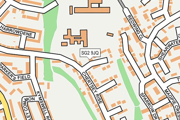 SG2 9JQ map - OS OpenMap – Local (Ordnance Survey)