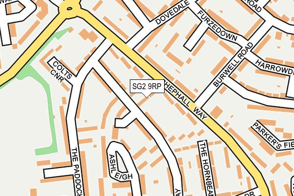 SG2 9RP map - OS OpenMap – Local (Ordnance Survey)