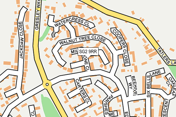 SG2 9RR map - OS OpenMap – Local (Ordnance Survey)