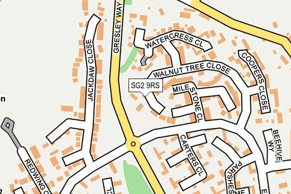 SG2 9RS map - OS OpenMap – Local (Ordnance Survey)