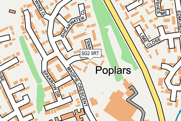SG2 9RT map - OS OpenMap – Local (Ordnance Survey)