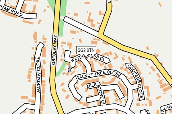 SG2 9TN map - OS OpenMap – Local (Ordnance Survey)