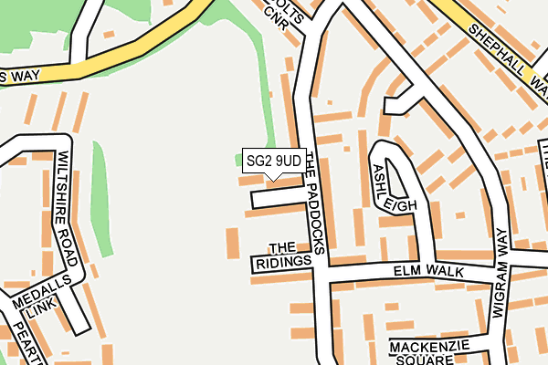 SG2 9UD map - OS OpenMap – Local (Ordnance Survey)