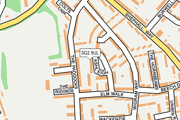 SG2 9UL map - OS OpenMap – Local (Ordnance Survey)