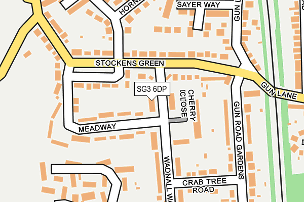SG3 6DP map - OS OpenMap – Local (Ordnance Survey)