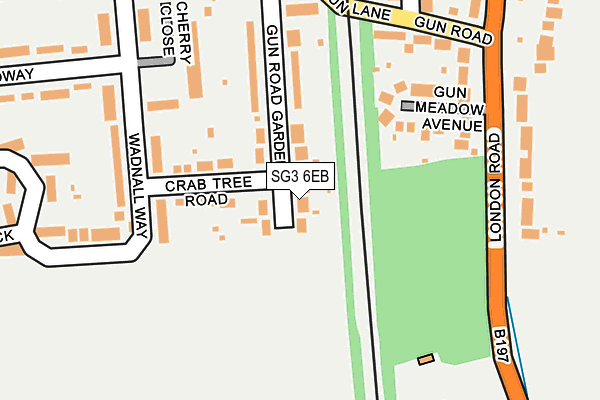 SG3 6EB map - OS OpenMap – Local (Ordnance Survey)