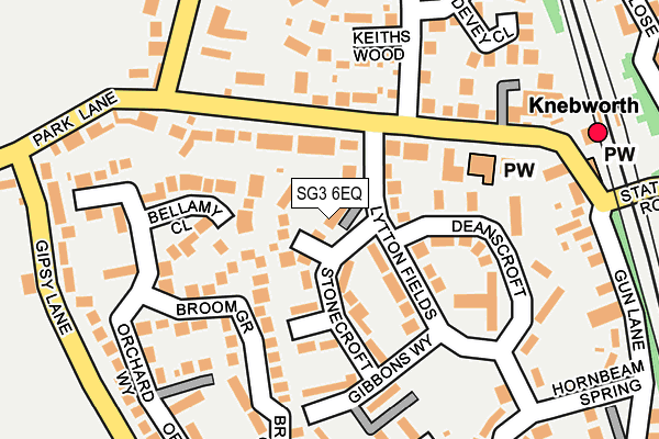 SG3 6EQ map - OS OpenMap – Local (Ordnance Survey)