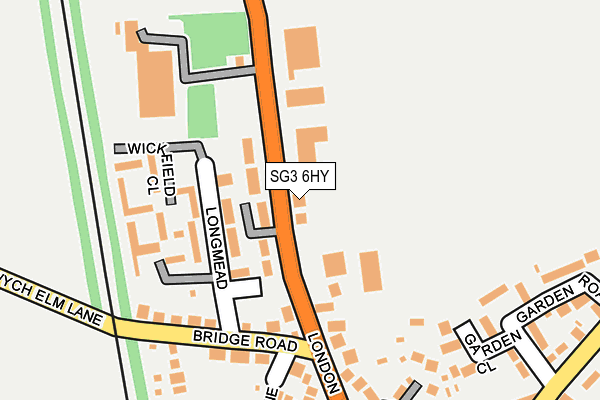 SG3 6HY map - OS OpenMap – Local (Ordnance Survey)