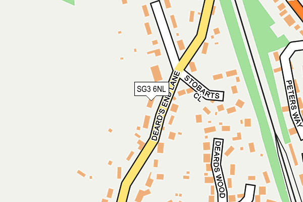 SG3 6NL map - OS OpenMap – Local (Ordnance Survey)