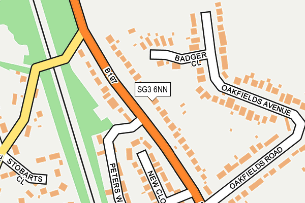 SG3 6NN map - OS OpenMap – Local (Ordnance Survey)