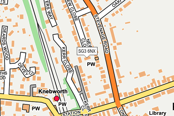 SG3 6NX map - OS OpenMap – Local (Ordnance Survey)