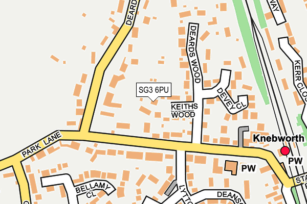 SG3 6PU map - OS OpenMap – Local (Ordnance Survey)