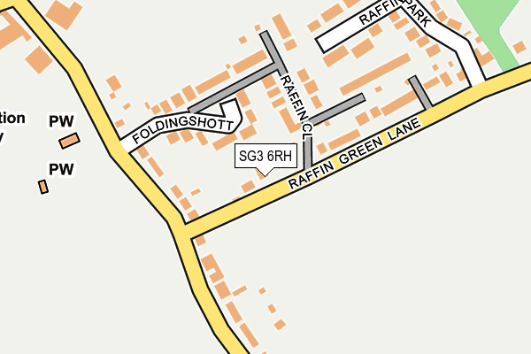 SG3 6RH map - OS OpenMap – Local (Ordnance Survey)