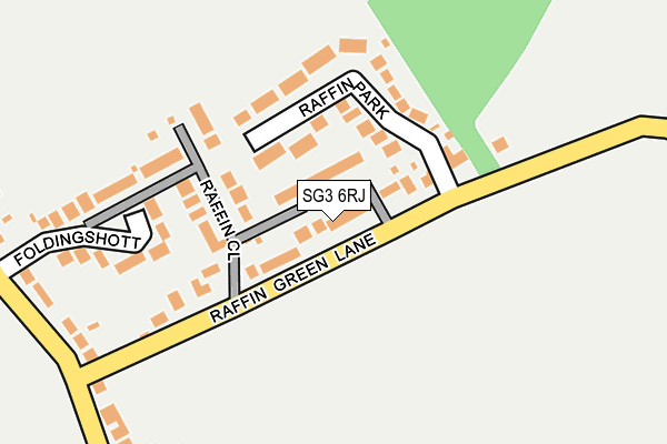 SG3 6RJ map - OS OpenMap – Local (Ordnance Survey)