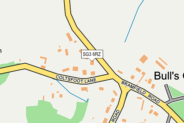 SG3 6RZ map - OS OpenMap – Local (Ordnance Survey)