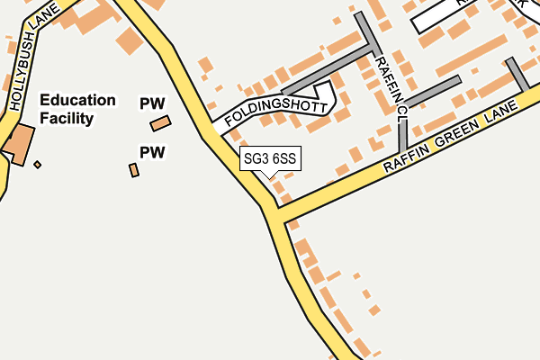 SG3 6SS map - OS OpenMap – Local (Ordnance Survey)