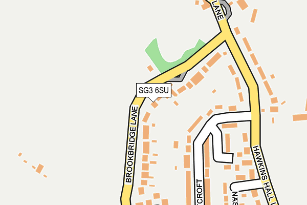 SG3 6SU map - OS OpenMap – Local (Ordnance Survey)