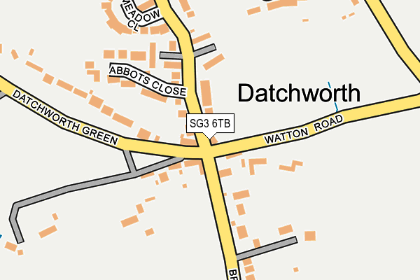 SG3 6TB map - OS OpenMap – Local (Ordnance Survey)