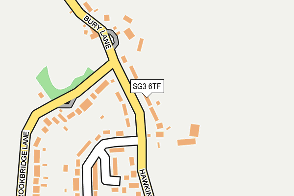 SG3 6TF map - OS OpenMap – Local (Ordnance Survey)