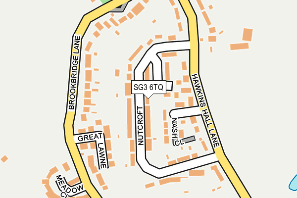 SG3 6TQ map - OS OpenMap – Local (Ordnance Survey)