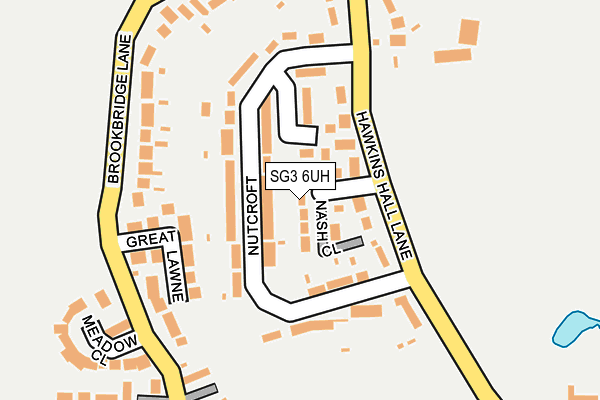 SG3 6UH map - OS OpenMap – Local (Ordnance Survey)