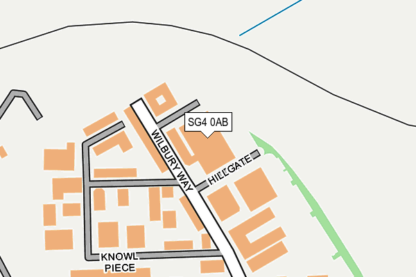 SG4 0AB map - OS OpenMap – Local (Ordnance Survey)