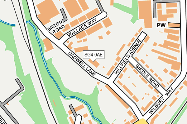 SG4 0AE map - OS OpenMap – Local (Ordnance Survey)