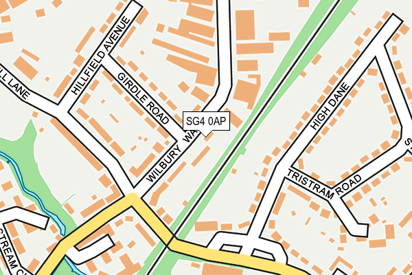 SG4 0AP map - OS OpenMap – Local (Ordnance Survey)