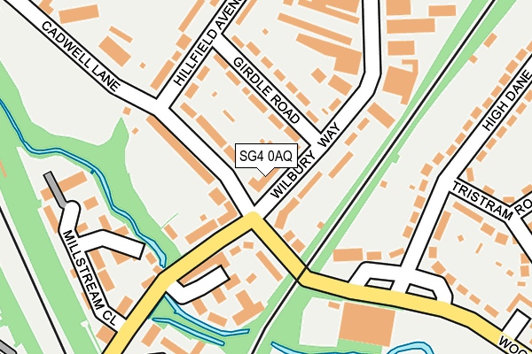 SG4 0AQ map - OS OpenMap – Local (Ordnance Survey)