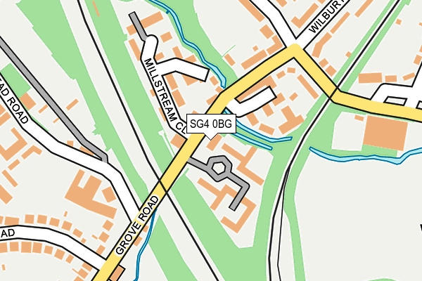 SG4 0BG map - OS OpenMap – Local (Ordnance Survey)