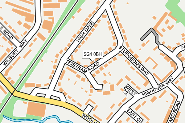 SG4 0BH map - OS OpenMap – Local (Ordnance Survey)