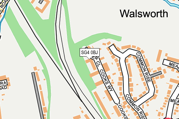 SG4 0BJ map - OS OpenMap – Local (Ordnance Survey)