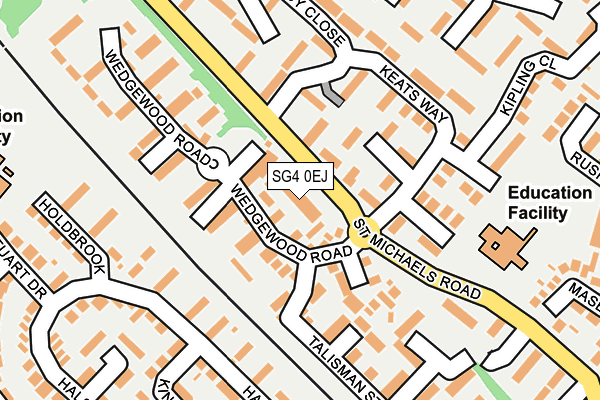 SG4 0EJ map - OS OpenMap – Local (Ordnance Survey)