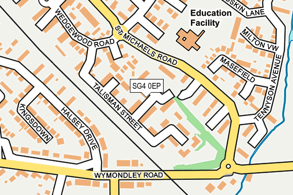 SG4 0EP map - OS OpenMap – Local (Ordnance Survey)