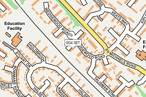 SG4 0ET map - OS OpenMap – Local (Ordnance Survey)