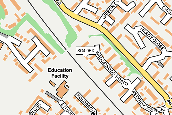 SG4 0EX map - OS OpenMap – Local (Ordnance Survey)