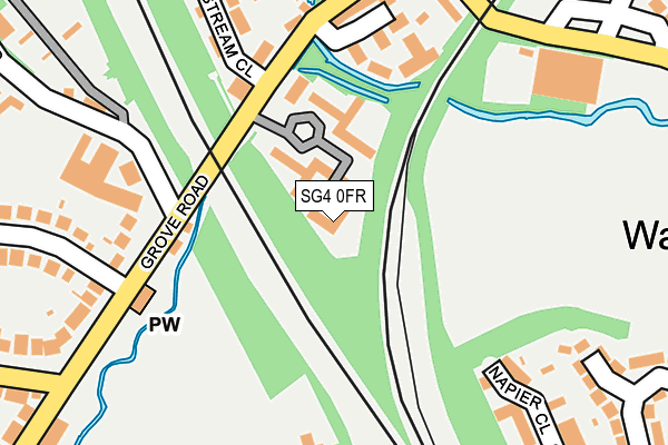 SG4 0FR map - OS OpenMap – Local (Ordnance Survey)