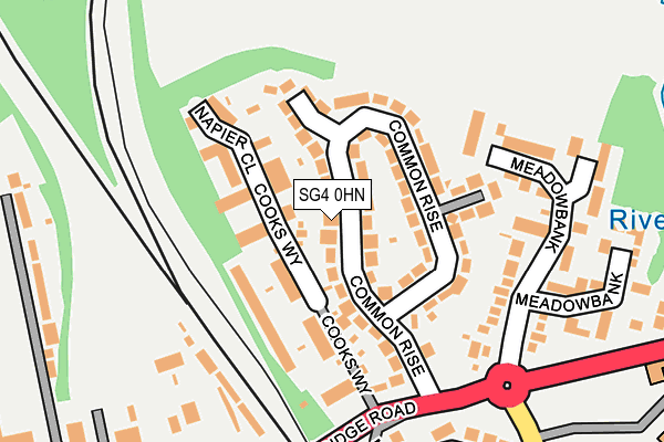 SG4 0HN map - OS OpenMap – Local (Ordnance Survey)