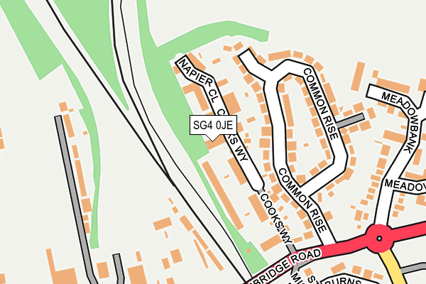 SG4 0JE map - OS OpenMap – Local (Ordnance Survey)