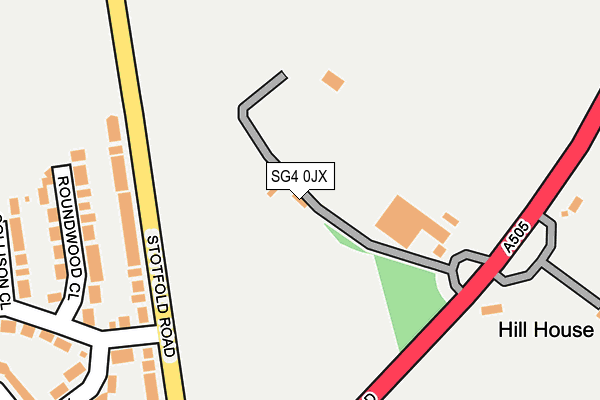 SG4 0JX map - OS OpenMap – Local (Ordnance Survey)