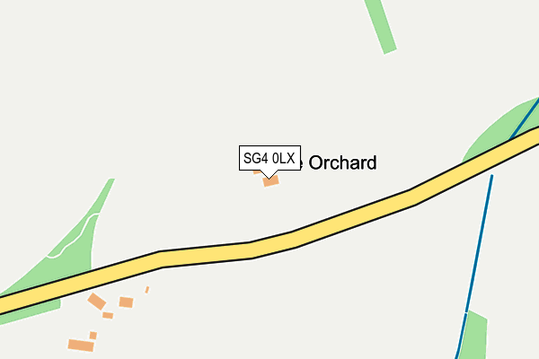 SG4 0LX map - OS OpenMap – Local (Ordnance Survey)