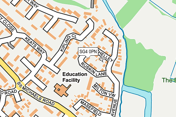 SG4 0PN map - OS OpenMap – Local (Ordnance Survey)