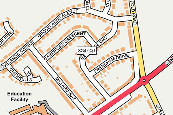 SG4 0QJ map - OS OpenMap – Local (Ordnance Survey)