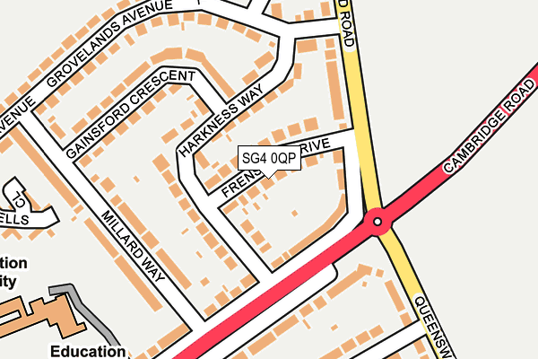 SG4 0QP map - OS OpenMap – Local (Ordnance Survey)