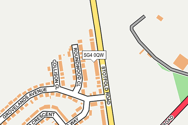 SG4 0QW map - OS OpenMap – Local (Ordnance Survey)