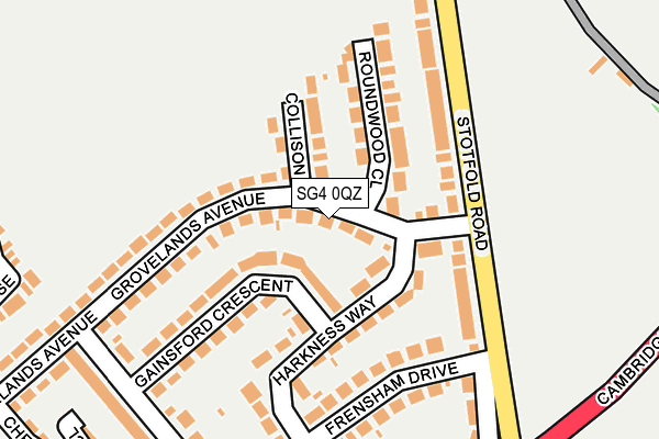 SG4 0QZ map - OS OpenMap – Local (Ordnance Survey)