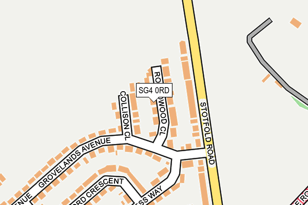SG4 0RD map - OS OpenMap – Local (Ordnance Survey)