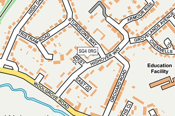 SG4 0RG map - OS OpenMap – Local (Ordnance Survey)