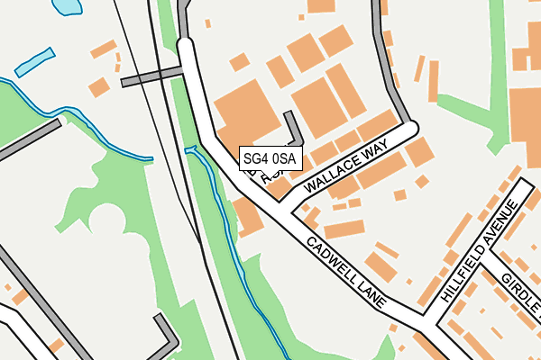 SG4 0SA map - OS OpenMap – Local (Ordnance Survey)