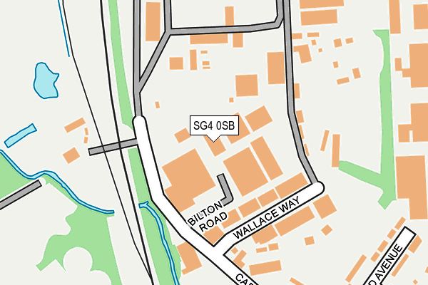 SG4 0SB map - OS OpenMap – Local (Ordnance Survey)